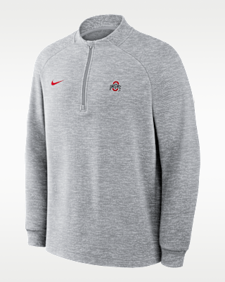 オハイオ州立大学×ナイキ　フリーススウェット　us:M jp:L Ohio State Par Men's Nike Therma-FIT College Half-Zip Pullover